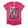 Skeleton Drinking Coffee Halloween T-Shirt