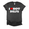 I Love Hot DILFS Tshirt DILFS Shirt Red Heart Love DILFS T-Shirt