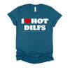 I Love Hot DILFS Tshirt DILFS Shirt Red Heart Love DILFS T-Shirt