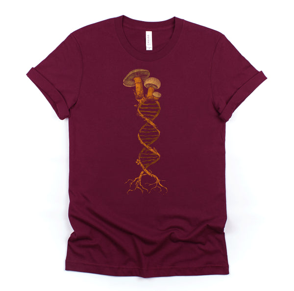 Mushroom Cottagecore DNA Mycology Shroom Hunter Foraging Shirt