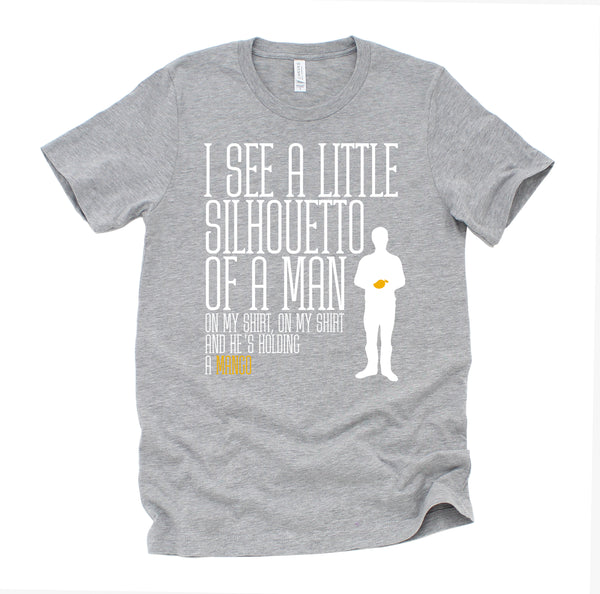 Misheard Song Lyrics Shirt / Funny Bohemian Rhapsody Tshirt / I See a Little Silhouetto of a Man Tee / Gift For Queen Music Lover / Unisex