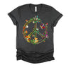 Magic Mushrooms Peace Sign Psychedelic Retro Shrooms Gift Shirt