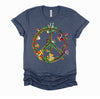 Magic Mushrooms Peace Sign Psychedelic Retro Shrooms Gift Shirt