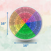 Feelings Wheel Pillow / Emotions Wheel Round Pillow / Therapist Gift / Color Wheel Of Emotions / DBT Therapy Tools / Emotional Wheel Chart