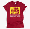 Senior Citizen Shirt, Old People Deaf Hard of Hearing Outfit, Unisex T-Shirt XS-4XL