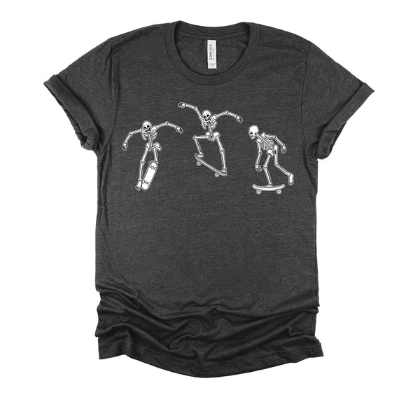 Skateboarding Skeletons Skater Halloween Shirt