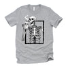 Skeleton Drinking Coffee Halloween T-Shirt