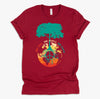 World Peace Tree Of Life Shirt, Love People Earth Day Tshirt, Save The Forest One Love Retro Unisex T-Shirt XS-4X