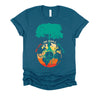 World Peace Tree Of Life Shirt, Love People Earth Day Tshirt, Save The Forest One Love Retro Unisex T-Shirt XS-4X