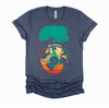 World Peace Tree Of Life Shirt, Love People Earth Day Tshirt, Save The Forest One Love Retro Unisex T-Shirt XS-4X