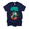 World Peace Tree Of Life Shirt, Love People Earth Day Tshirt, Save The Forest One Love Retro Unisex T-Shirt XS-4X