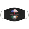American Grown Irish Roots Face Mask Adult & Kids Mask Ireland FlagFace Masks Anti Microbial Ultra Breathable