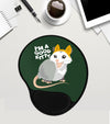 Good Kitty Cute Opossum Mouse Pad Trash Queen Possum Animal Print with Wrist Rest Mousepad Gel