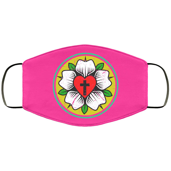 Lutheran Face Mask Adult & Kids Mask Religious Protestant CrossFace Masks Anti Microbial Ultra Breathable