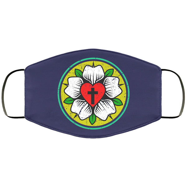 Lutheran Face Mask Adult & Kids Mask Religious Protestant CrossFace Masks Anti Microbial Ultra Breathable