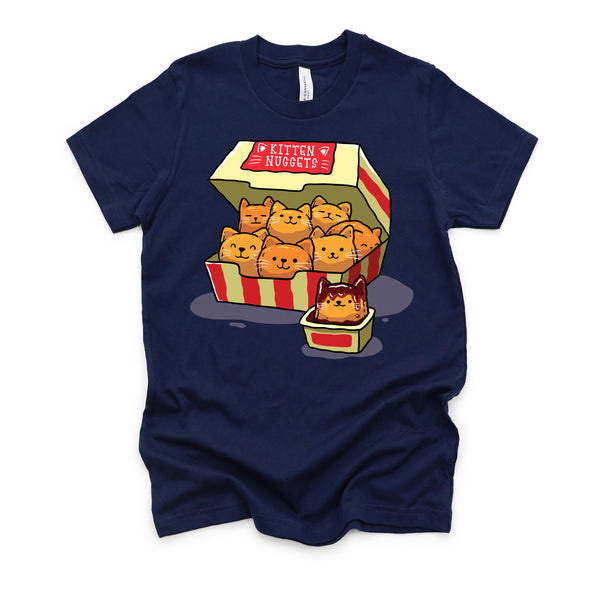 Kitten Nuggets Food Pun Cat Lover Gift Chicken Nuggets T-Shirt